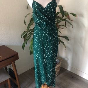 Polk-a-dot wrap dress